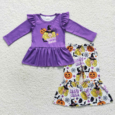 GLP0659 toddler girl clothes cartoon howdy girl halloween outfit