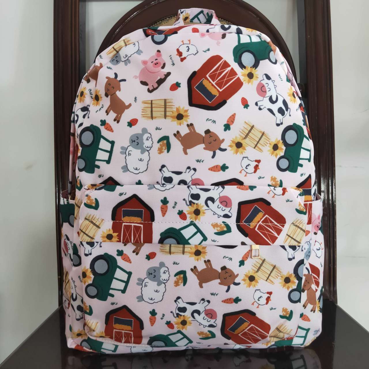 BA0141 toddler backpack flower girl gift back to school preschool bag farm pig  backpack