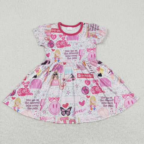GSD0918 toddler girl clothes 1989 singer baby girl summer dress girl summer shorts set