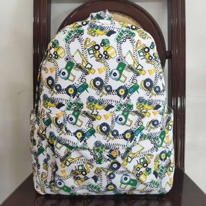 BA0149 toddler backpack flower girl gift back to school farm tractor backpack travel bag