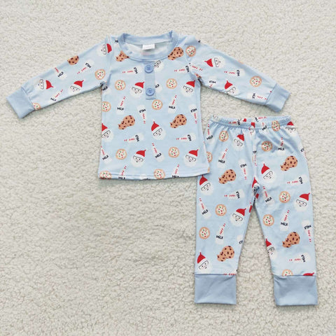 BLP0238 toddler boy clothe boy christmas outfit pajamas set