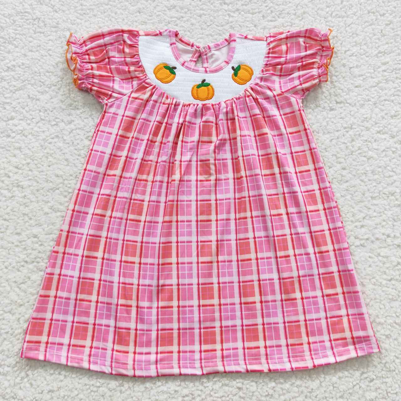 GSD0423 toddler girl clothes pumpkin girl halloween dress