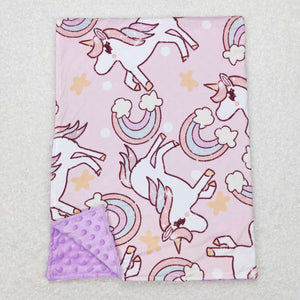 BL0100 baby cow newborn unicorn blanket