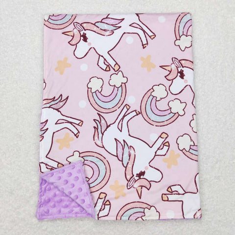 BL0100 baby cow newborn unicorn blanket