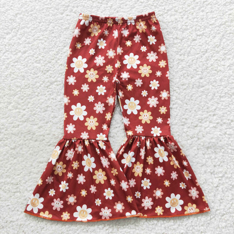 P0206 toddler girl clothes girl bell bottom pant
