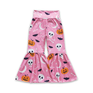 P0218 toddler girl clothes girl bell bottom pant girl halloween pant