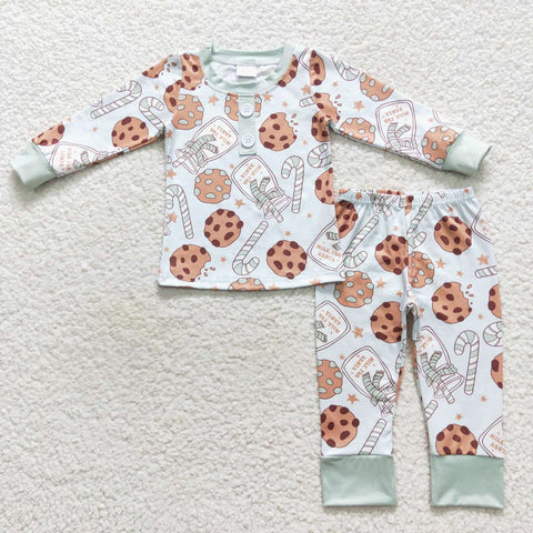 BLP0314 toddler boy clothes milk boy winter pajamas set