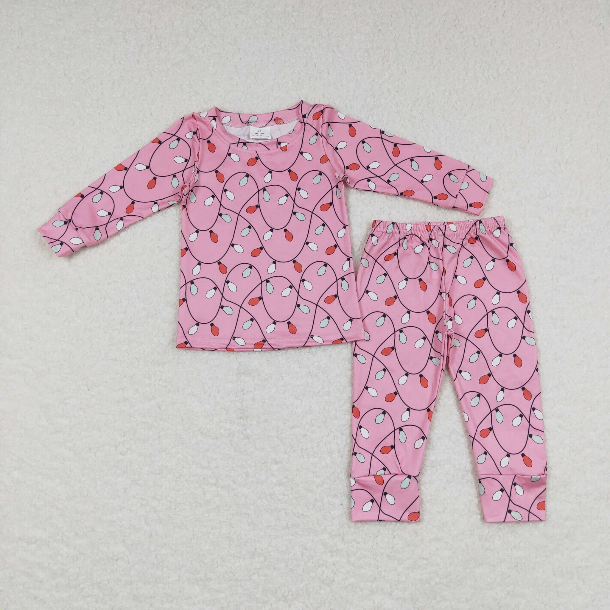 GLP0888 baby girl clothes girl christmas pajamas set