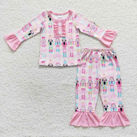 GLP0623 toddler girl clothes girl winter pajamas set