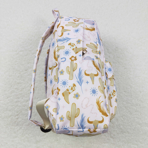 BA0156 toddler backpack western cactus flower girl gift back to school preschool bag