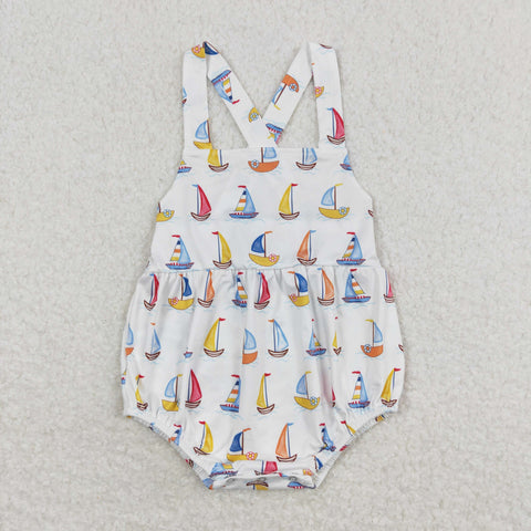 SR1061 RTS baby boy clothes sailboat toddler boy summer bubble