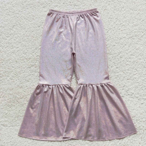 P0179 toddler girl clothes girl bell bottom pant pink flare pant