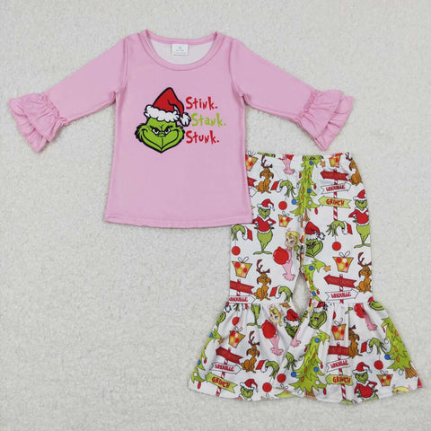 GLP0907 toddler girl clothes girl christmas outfit
