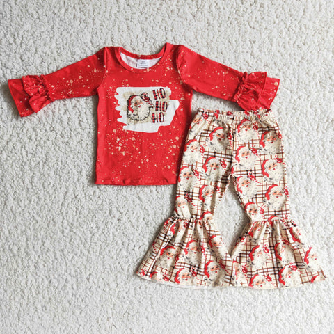 6 A4-27 baby girl clothes red santa claus christmas outfits-promotion 2023.11.18