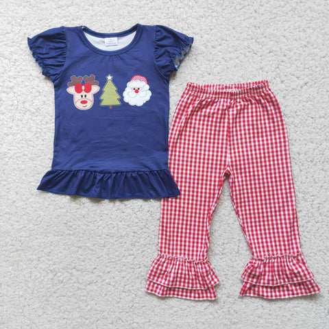 D1-2 girl baby girl clothes santa claus christmas outfits for kids-promotion 2023.11.4