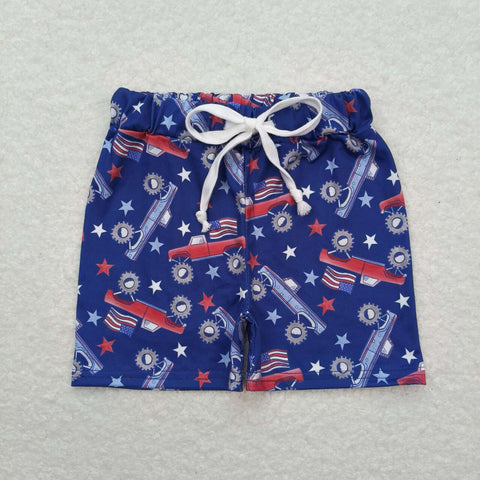 SS0205 RTS baby boy clothes 4th of July patriotic boy summer shorts