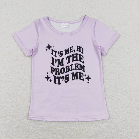 GT0432 baby girl clothes it's me print girl summer top girl summer clothes