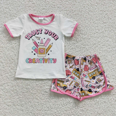 GSSO0336 baby girl clothes back to school girl summer outfits