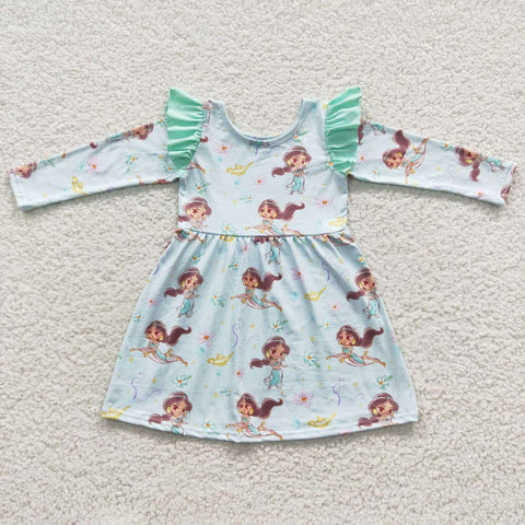 GLD0253 toddler girl clothes princess girl winter dress