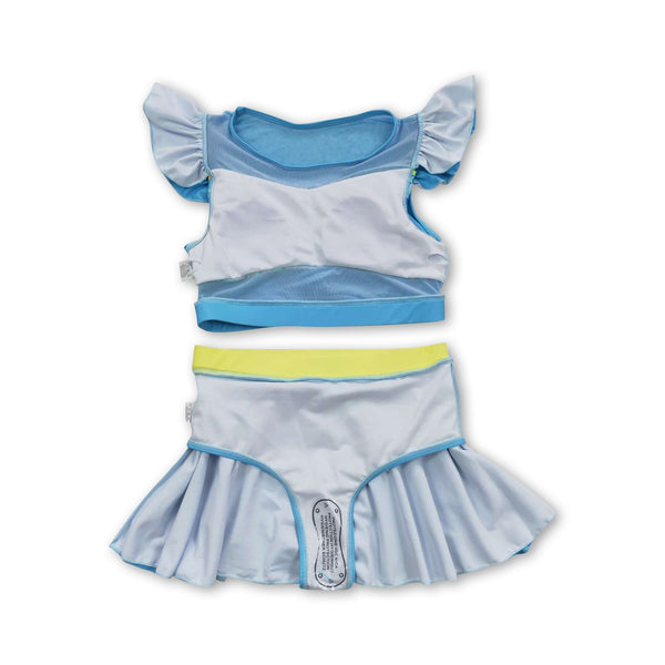 S0148 baby girl clothes princess girl swimwear toddler girl summer swimsuit 1