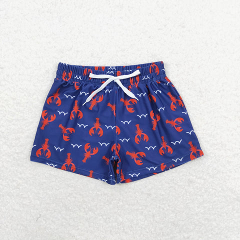 S0270 RTS baby boy clothes trunks crawfish boy summer swim shorts