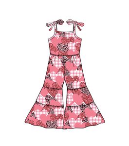 SR0461 baby girl clothes girl valentines day jumpsuit