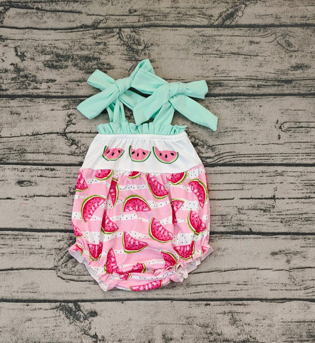 SR1157 pre-order baby girl clothes watermelon toddler girl summer bubble