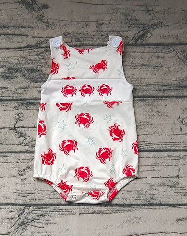 SR1186 pre-order baby boy clothes crab toddler boy summer bubble