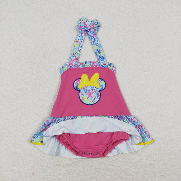 SR1346 RTS baby girl clothes cartoon mouse toddler girl summer bubble 1