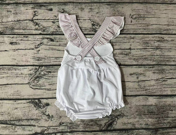 SR1502 pre-order baby girl clothes seahorse toddler girl summer  （embroidery）