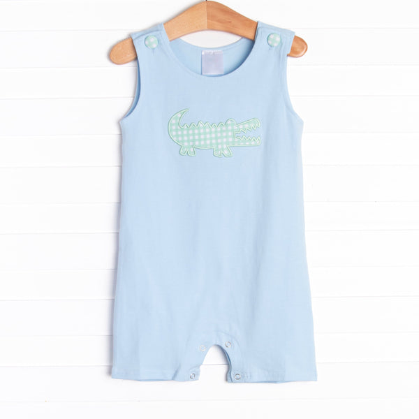 SR1625 pre-order baby boy clothes alligator toddler boy summer romper （embroidery）