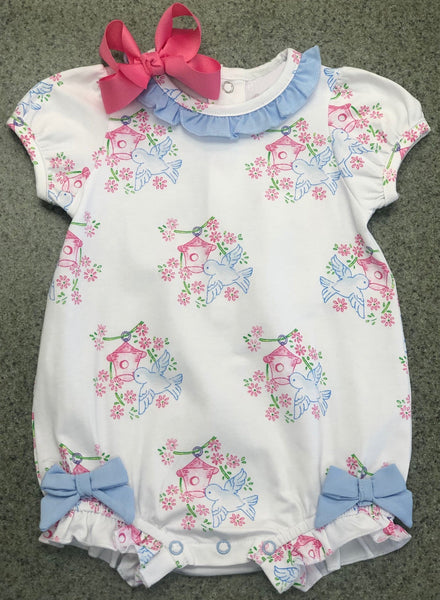 SR1627 pre-order baby girl clothes bird toddler girl summer bubble
