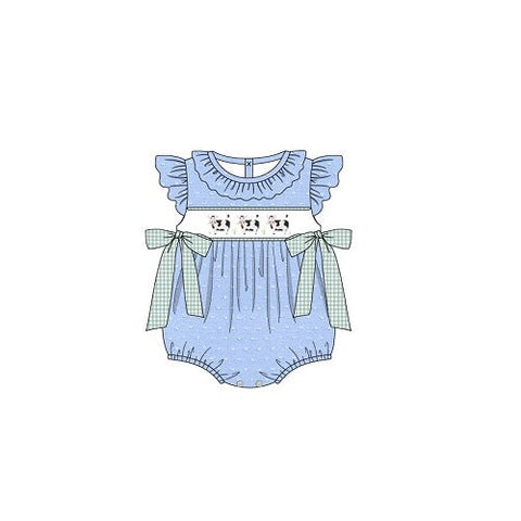 SR1696 pre-order baby girl clothes cow  toddler girl summer romper