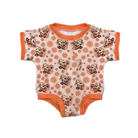 SR1761 pre-order baby girl clothes cartoon tiger toddler girl summer bubble