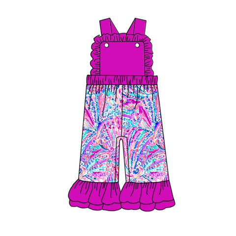 SR1807 pre-order baby girl clothes floral girl summer  jumpsuit-2024.5.14