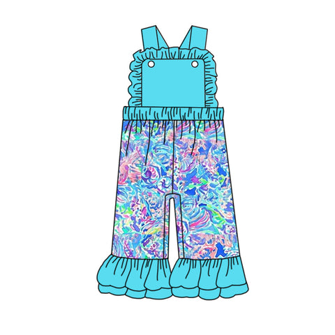 SR1809 pre-order baby girl clothes floral girl summer  jumpsuit-2024.5.14