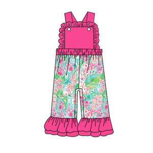 SR1811 pre-order baby girl clothes floral girl summer  jumpsuit-2024.5.14