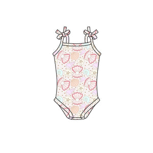 SR1836 pre-order baby girl clothes shell toddler girl summer bubble-2024.5.16