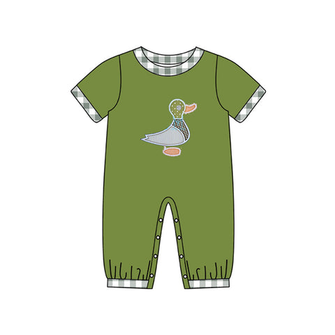 SR1842 pre-order baby boy clothes mallard toddler boy fall romper-2024.5.16