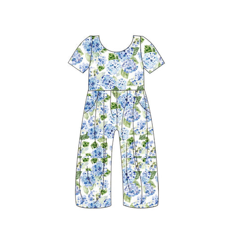 SR1846 pre-order baby girl clothes floral girl summer  jumpsuit-2024.5.19