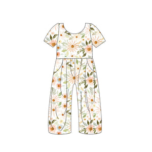 SR1847 pre-order baby girl clothes floral girl summer  jumpsuit-2024.5.19