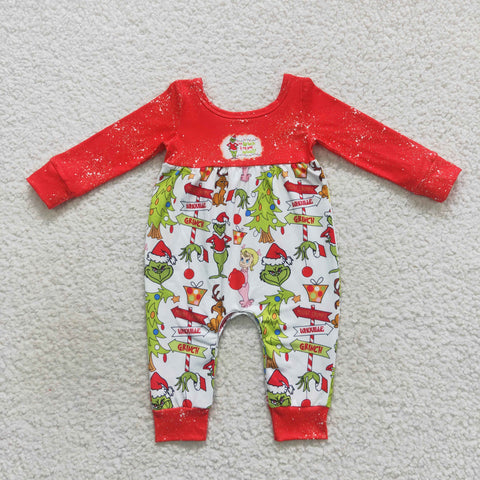 LR0625 baby girl clothes girl christmas romper