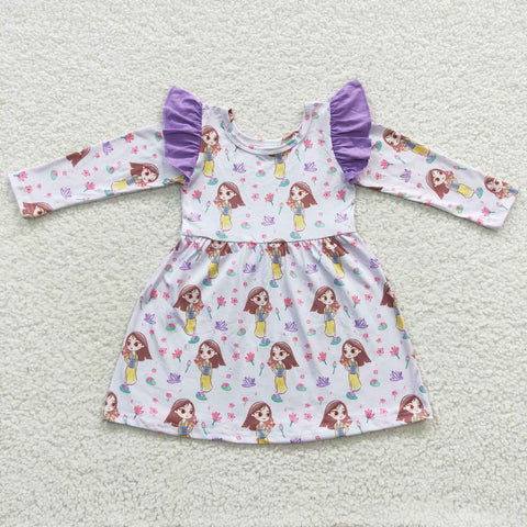 GLD0252 toddler girl clothes princess girl winter dress