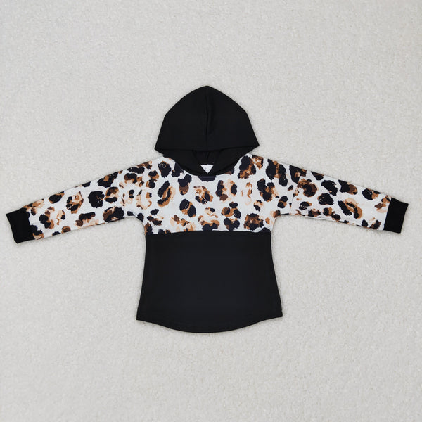 BT0368 toddler boy clothes leopard boy winter hoodies top