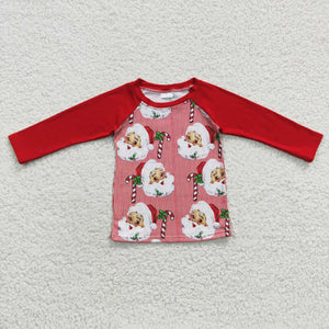 6 C6-8 toddler boy clothes boy christmas shirt top