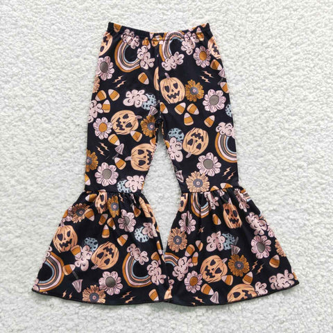 P0151 kids clothes girls  bell bottom pants halloween flare pant