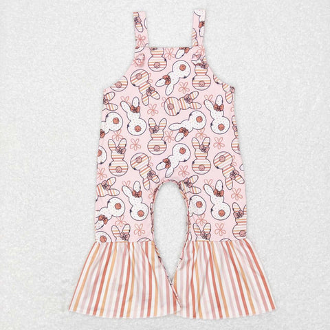 SR0577 toddler girl clothes bunny girl easter jumpsuit