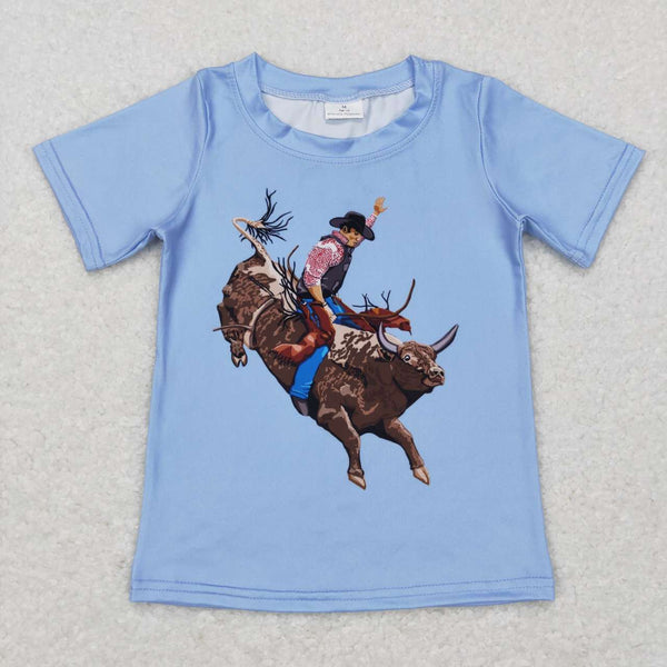 BT0435 toddler boy clothes western boy summer tshirt