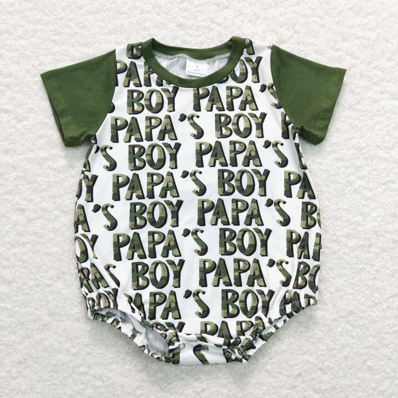 SR0876 baby boy clothes papa’s boy bubble father's day clothes boy summer romper