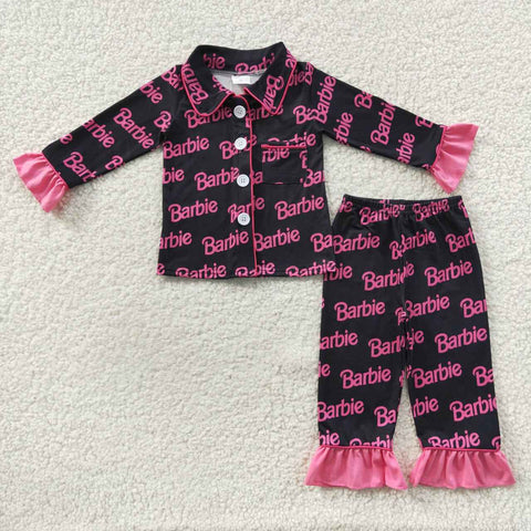 GLP0654  toddler girl clothes girl winter pajamas set